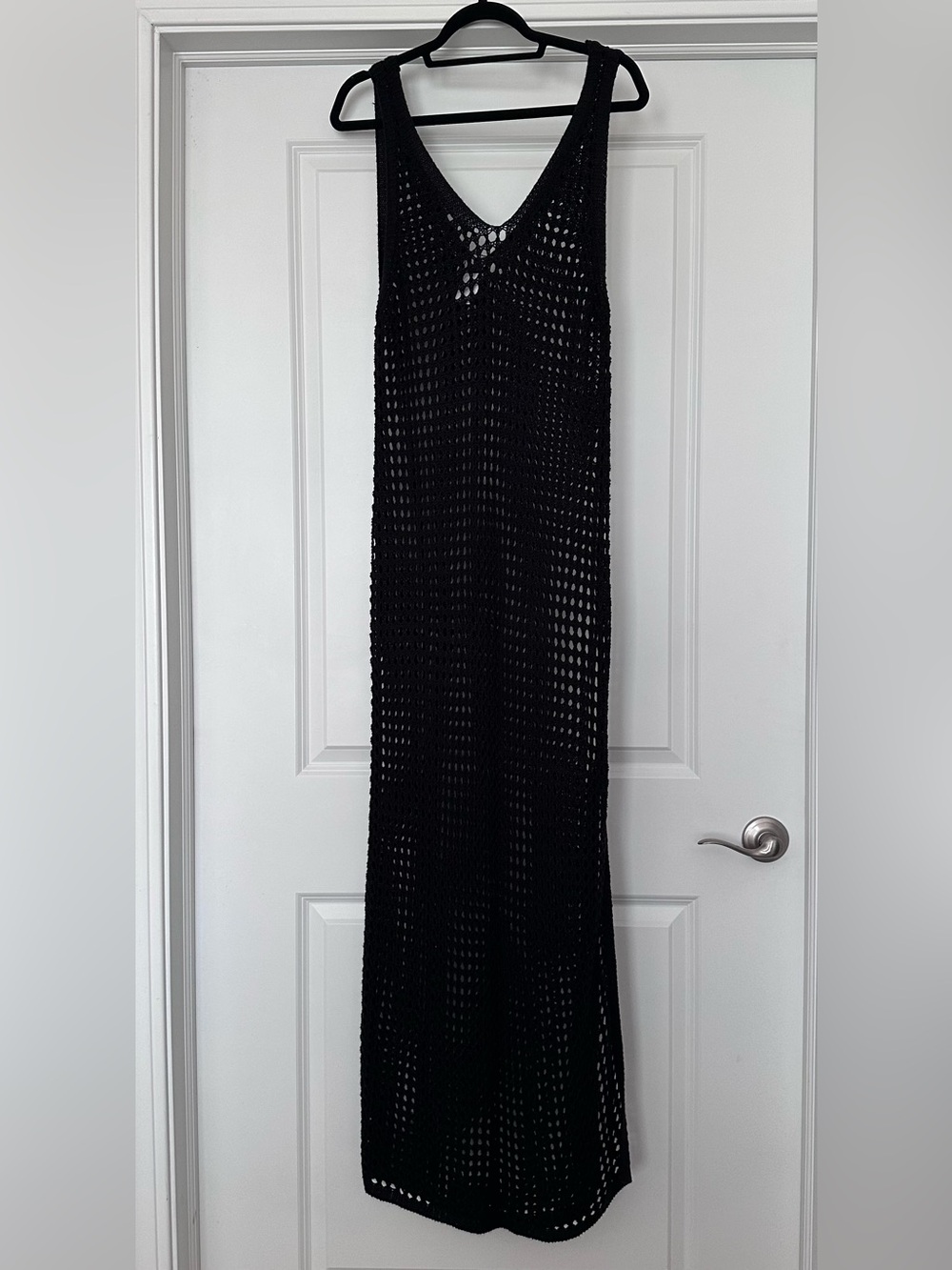 Shade & Shore Black Crochet Maxi Cover-Up, never worn, XL